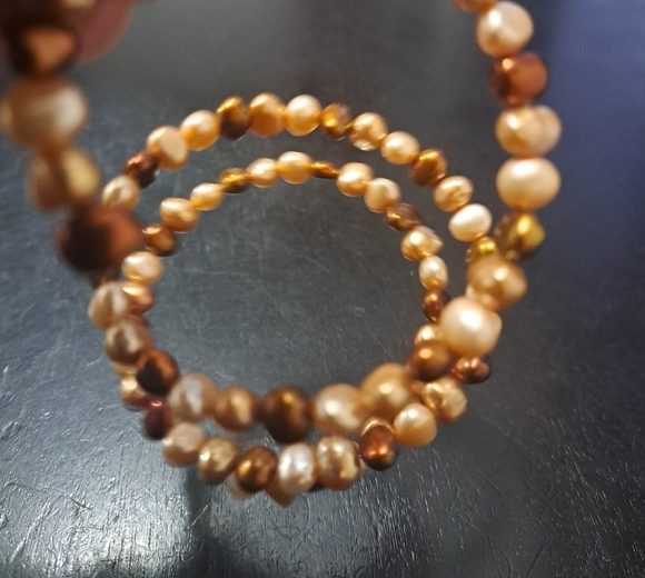 Elegant Pearl Beaded Wrap Around Bracelet - Picture 5 of 6